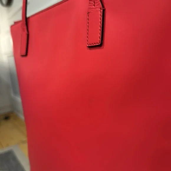 Kate Spade Tote Sawyer Street Tori Large Pink Coral Leather Bag - Picture 9 of 17